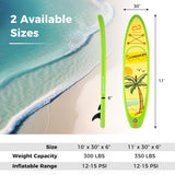 Inflatable Stand up Paddle Board iSUP Board Accessories with 3 Fins-L