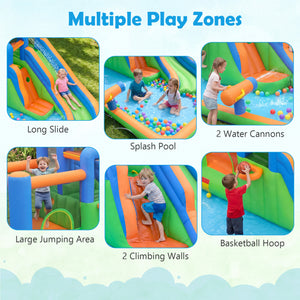 Inflatable Water Slide with Dual Climbing Walls and Blower Excluded