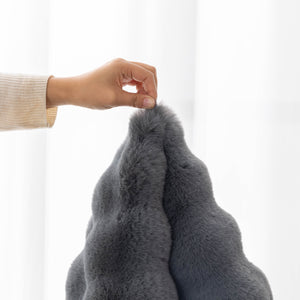 Thick Sofa Cushion Solid Color Faux Fur Fluffy Sofa Cushion Non-Slip Couch Covers