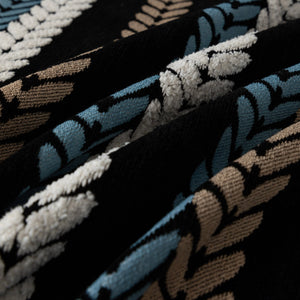 Cozy Decorative Throw Blanket for Couches, Boho Plush Woven Sofa Cover with Stripes