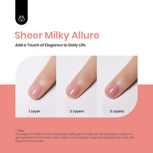 Beetles Nude Pink Gel Nail Polish, 15ml Pink Gel Polish Jelly Nude Color Translucent Nail Gel Soak Off U v LED Nail Lamp Sheer Gel Polish Nail Art Gel Gift for Girls and Women Peach Pink 0.51 Fl Oz (Pack of 1)