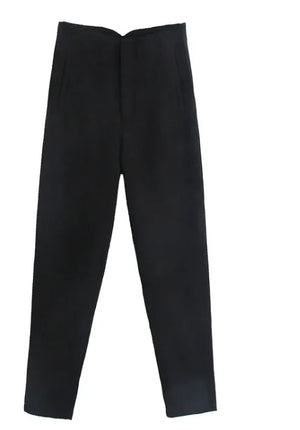 Elegant High Waist Pencil Trousers for Women