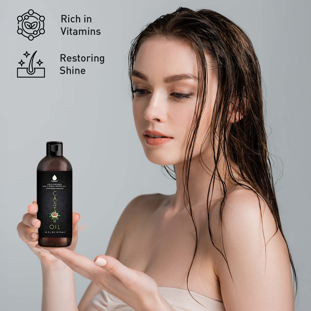 Pursonic Essential Oils & Skin Care Mega Bundle – 100% Pure Golden Jojoba Oil, Rosehip Oil, Sweet Almond Oil, Fractionated Coconut Oil, and Castor Oil by Pursonic