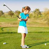 Junior Complete Golf Club Set for Kids with Rain Hood Right Hand Children Golf Age 8-10 Years Old-Green