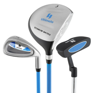 Junior Mallet Putter Individual Gold Club for Kids Ages 11-14-Blue