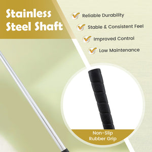 Junior Mallet Putter Individual Gold Club for 8-10 years old Kids-Yellow