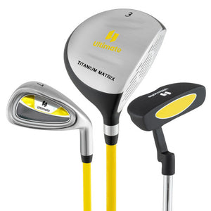 Junior Mallet Putter Individual Gold Club for 8-10 years old Kids-Yellow