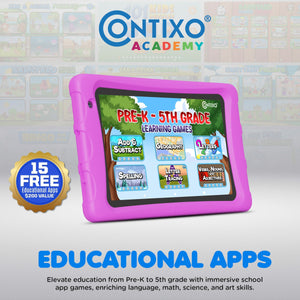 Contixo K81 8-Inch Kids Tablet Featuring 80 Disney EBooks - 4GB + 64GB
