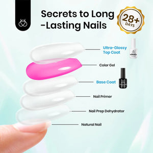 Beetles Gel Base and Top Coat,2 Pcs 15ml Upgrade Super Shiny Gel Top Coat and Base Coat Set,Glossy and Long-Lasting Gel Polish,Soak Off Nail Lamp Foundation Combination Gel Polish Base and Top Coat