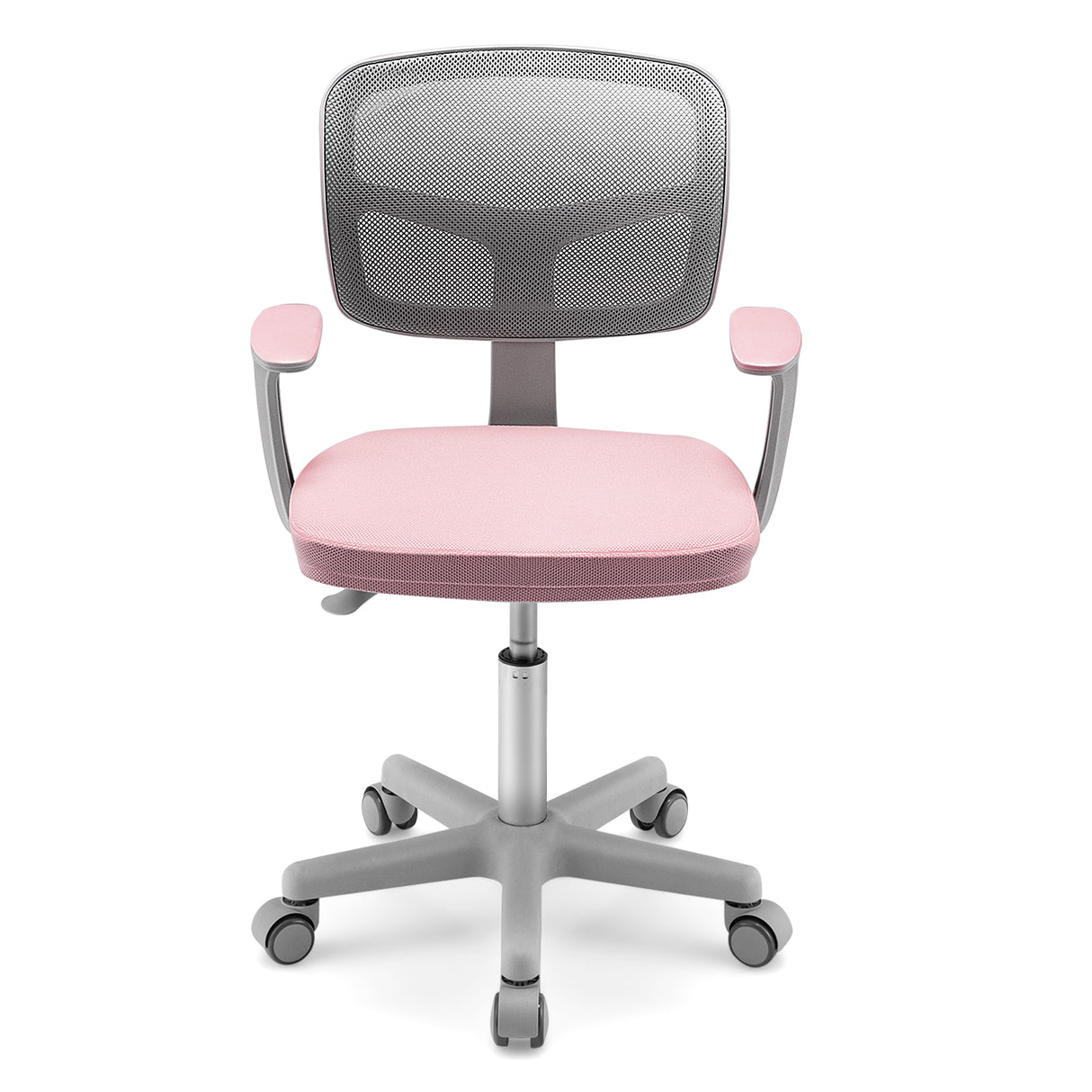Adjustable Desk Chair with Auto Brake Casters for Kids-Blue