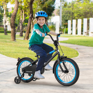 Kids Bike with Adjustable Handlebar and Saddle Black-16 inches