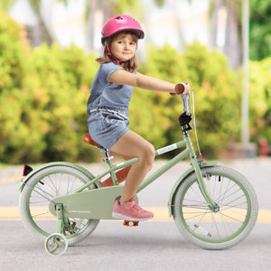 Kids Bike with Adjustable Handlebar and Saddle Green-18 Inches