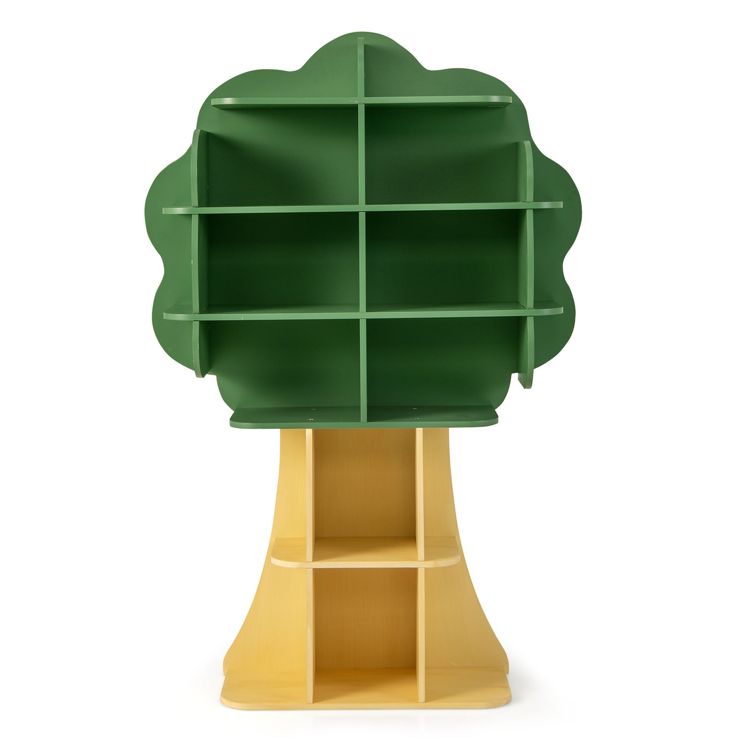 Green Kids Bookcase Shelf Toy Storage Organizer with Open Storage Shelves
