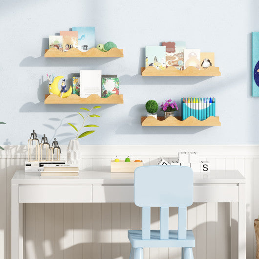 Wooden Dining Chair Set of 2 with Rubber Wood Leg for Home Office Living Room-Brown