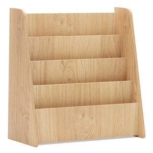 4-Tier Kids Bookshelf with Deep Compartments for Bedroom-Natural