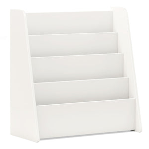 4-Tier Kids Bookshelf with Deep Compartments for Bedroom-White
