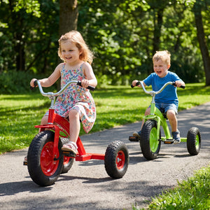 Kids Carbon SteelÂ Bike with 15 Inch Inflatable Rubber Tires-Red