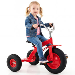 Kids Carbon SteelÂ Bike with 15 Inch Inflatable Rubber Tires-Red