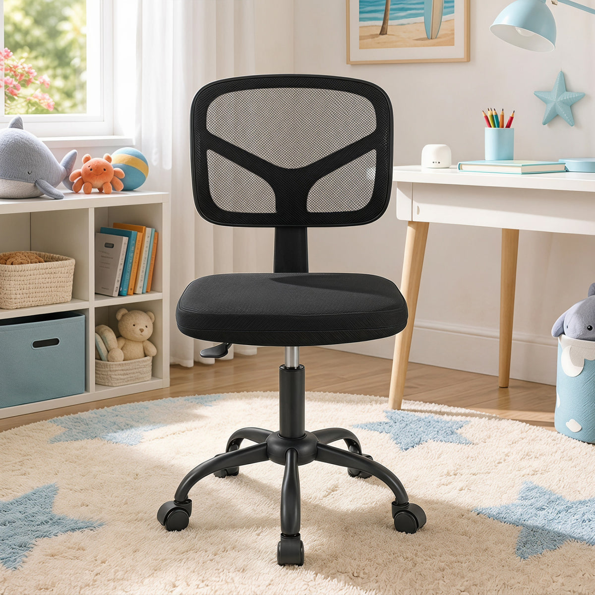 Kids Desk Chair with Adjustable Height-Black