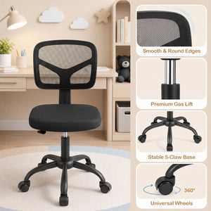Kids Desk Chair with Adjustable Height-Black
