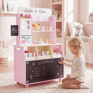 Kids Ice Cream Shop with 27 Accessories and Ice Cream Machine for Ages 3+-Pink