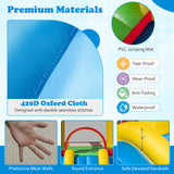 Kids Inflatable Bounce House with Slide and 550W blower