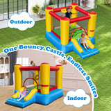 Kids Inflatable Bounce House with Slide and 550W blower