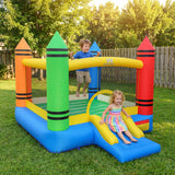 Kids Inflatable Bounce House with Slide and Ocean Balls Not Included Blower