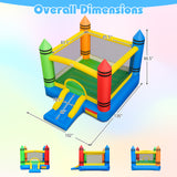 Kids Inflatable Bounce House with Slide and Ocean Balls Not Included Blower