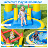 Kids Inflatable Bounce House Castle with Balls Pool and Bag
