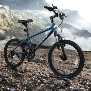 Kids Mountain Bike 20 24 Inch Child Bicycle for Boys Girls Aged 8+ Years Old Navy-20 Inch