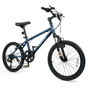 Kids Mountain Bike 20 24 Inch Child Bicycle for Boys Girls Aged 8+ Years Old Navy-20 Inch