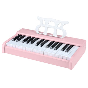 Kids Piano Keyboard 30 Keys Digital Piano with Music Stand for 3+ Years Old Beginners-Pink