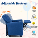 Kids Recliner Chair Push Back Toddler Reclining Armchair with Cup Holder-Camouflage