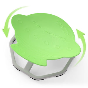 Kids Sensory Swivel Chair Elephant 360° Spinning Chair with Non-Slip Metal Base-Green