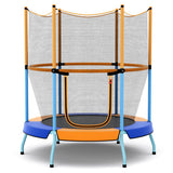 48" Toddler Trampoline with Safety Enclosure Net-Orange