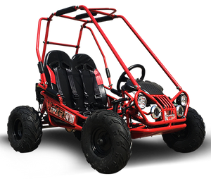 TrailMaster MINI XRX+ Kids Go Kart, 5.5hp Gas Engine with Electric Start, Remote Start/Kill, Ages 4-9