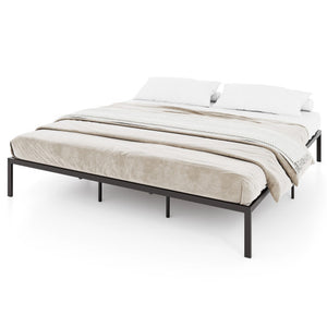 Full/Queen/King Size Metal Bed Frame Heavy Duty Support Slats Mattress Foundation-King Size