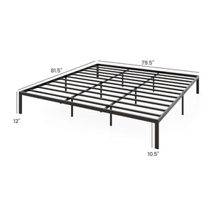 Full/Queen/King Size Metal Bed Frame Heavy Duty Support Slats Mattress Foundation-King Size