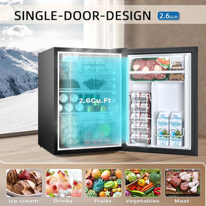 1.6\2.6\3.2 cu. ft Mini Fridge with Freezer