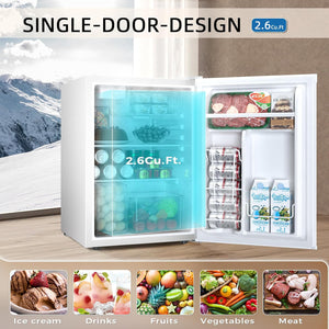 1.6\2.6\3.2 cu. ft Mini Fridge with Freezer
