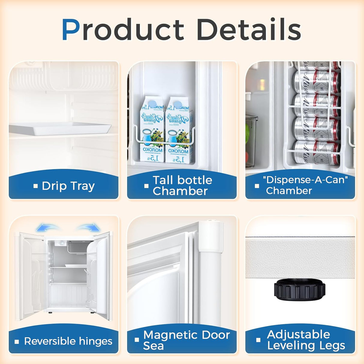 1.6\2.6\3.2 cu. ft Mini Fridge with Freezer