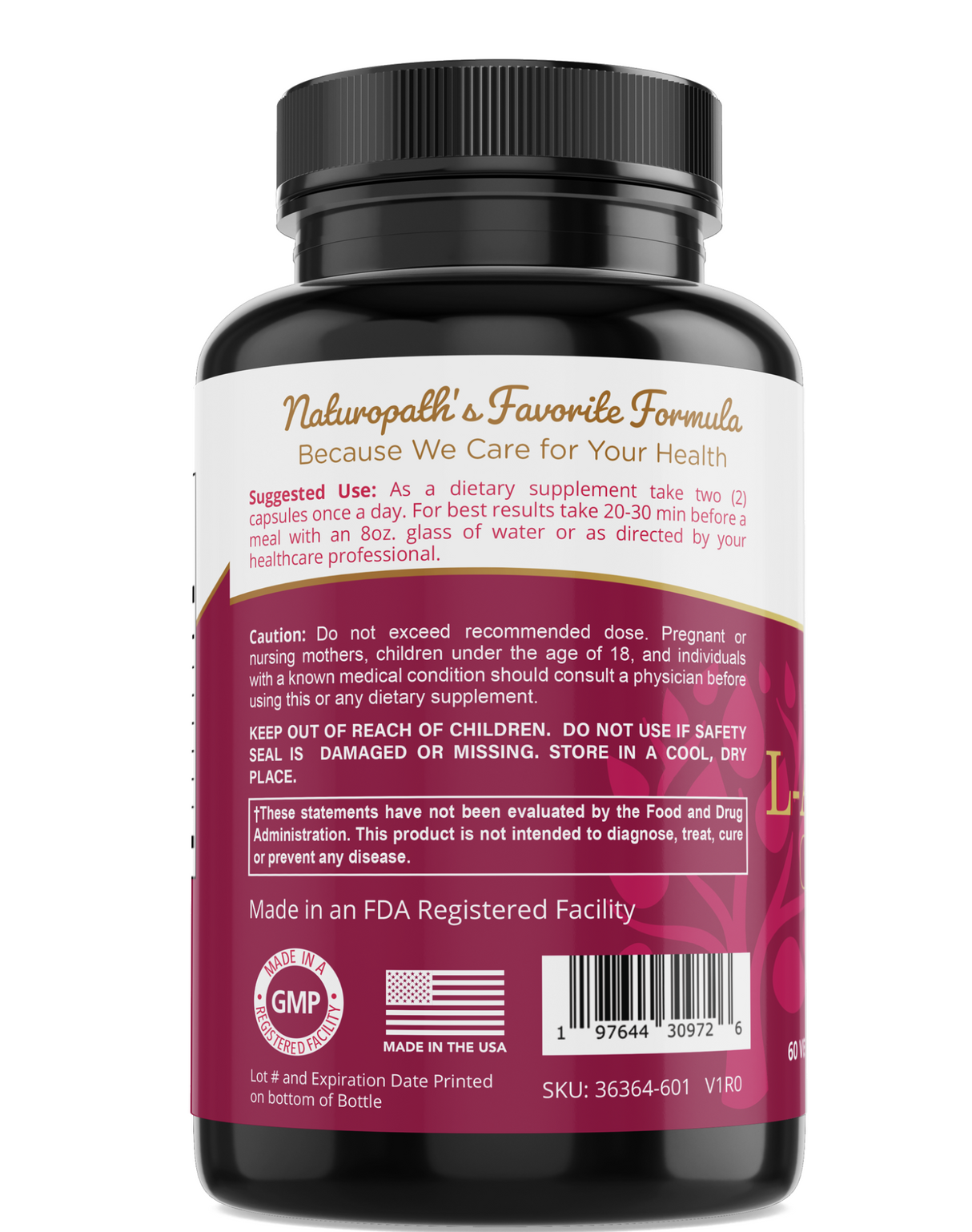 L-Arginine - Clean, Simple Formula
