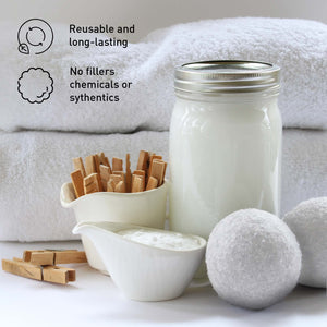 Eco-Friendly Laundry & Wellness Bundle – Detergent Sheets, Wool Dryer Balls, and Essential Oils by Pursonic