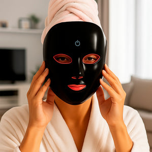 His & Hers Professional Glow at Home: 7-in-1 LED Light Therapy Face Mask