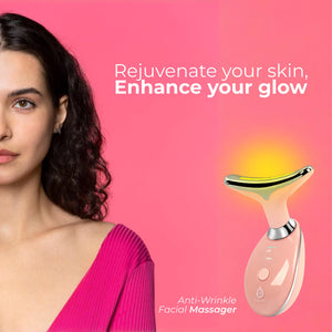 Pursonic 7-in-1 LED Light Therapy Beauty Device - Red Light Therapy Face & Neck Sculpting Wand by Pursonic