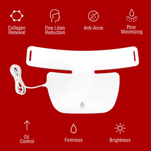 Pursonic LED Light Therapy Neckplate – Rejuvenate Your Neck & Décolleté by Pursonic