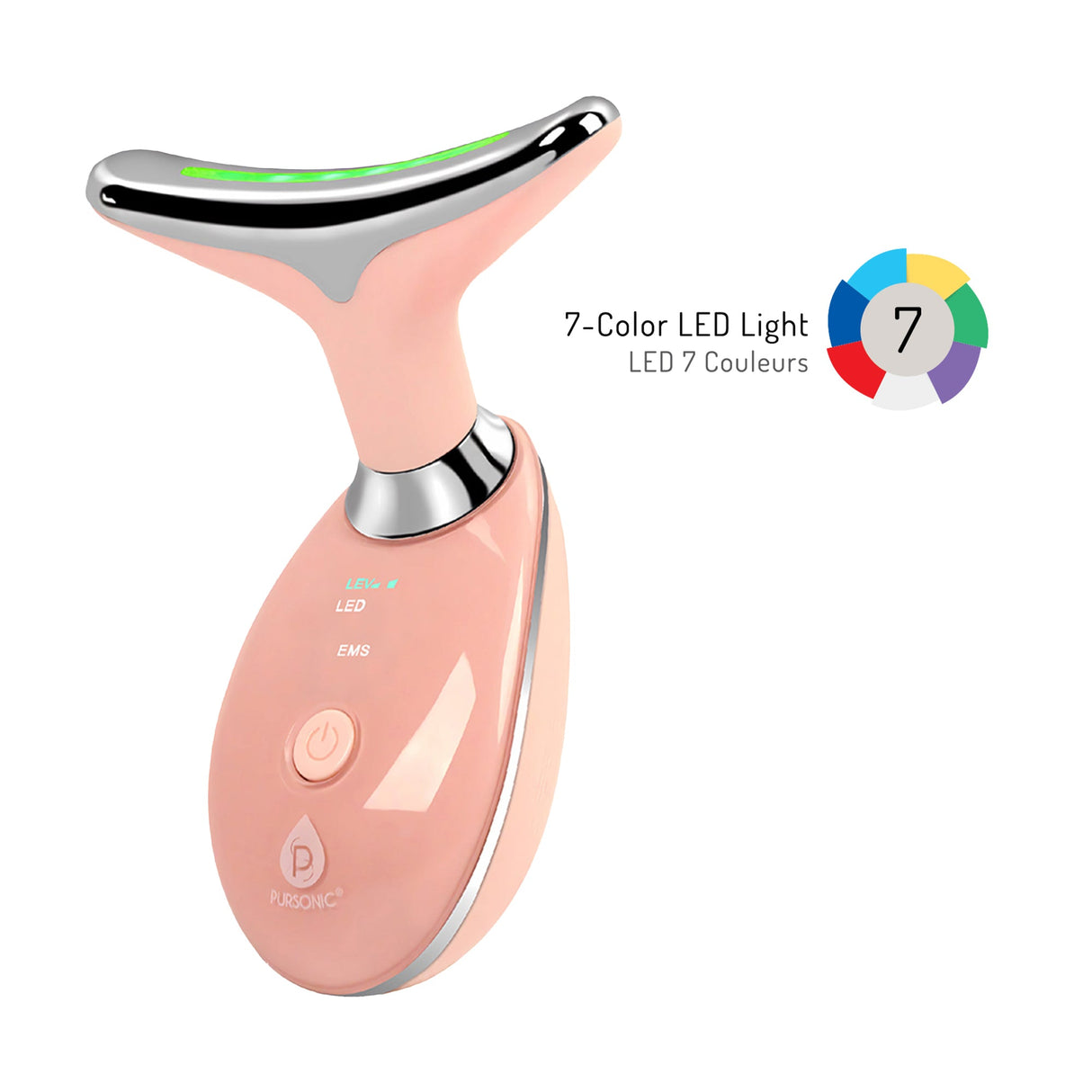 Firming, Lifting & Radiance Skincare Set – Pursonic 7-in-1 LED Light Therapy Face Mask & Sculpting Wand Set