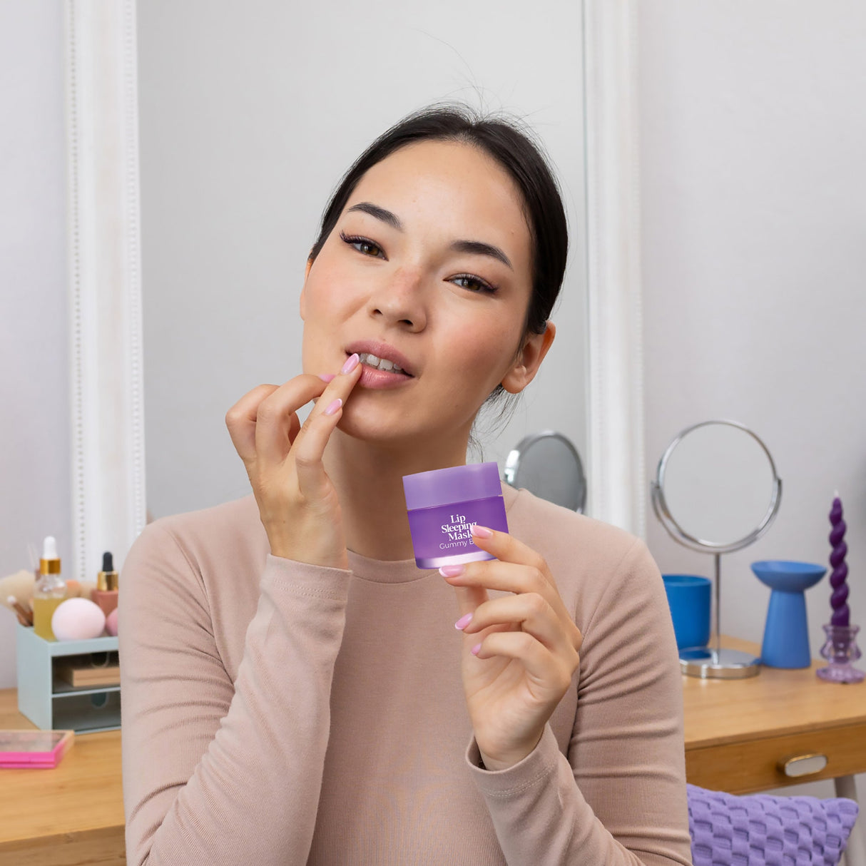 Lip Sleeping Mask 2 Pack- Gummy Bear & Fresh Mint by Pursonic