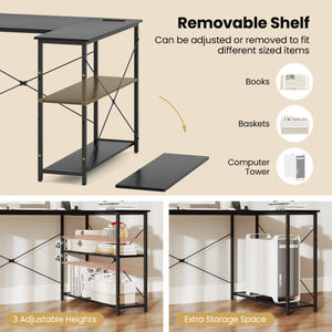 Garden Bench with Curved Armrests and Backrest-Black